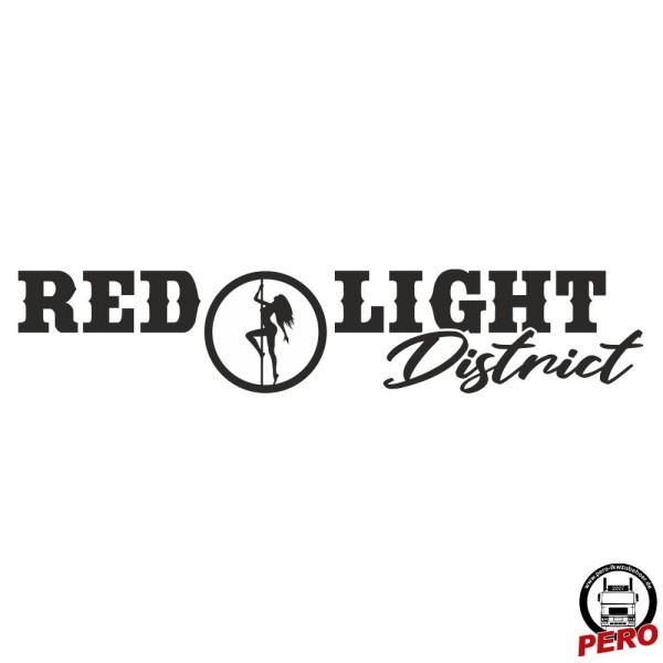 Aufkleber Red Light District Pole Dance 56cm