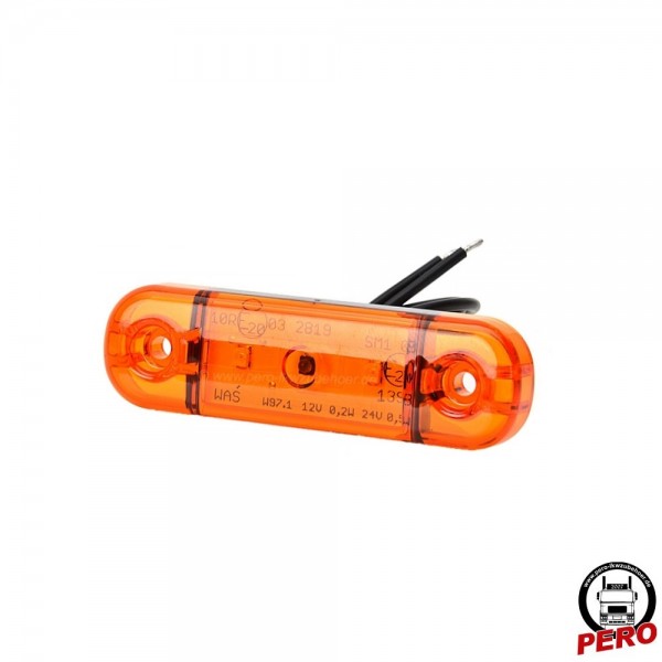 LED Positionsleuchte, Seitenmarkierungsleuchte orange, Slim-Version