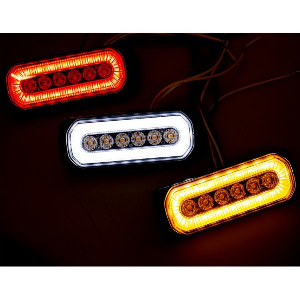 Dasteri LED-Blitzer mit 3 LEDs Orange - Werkenbijlicht