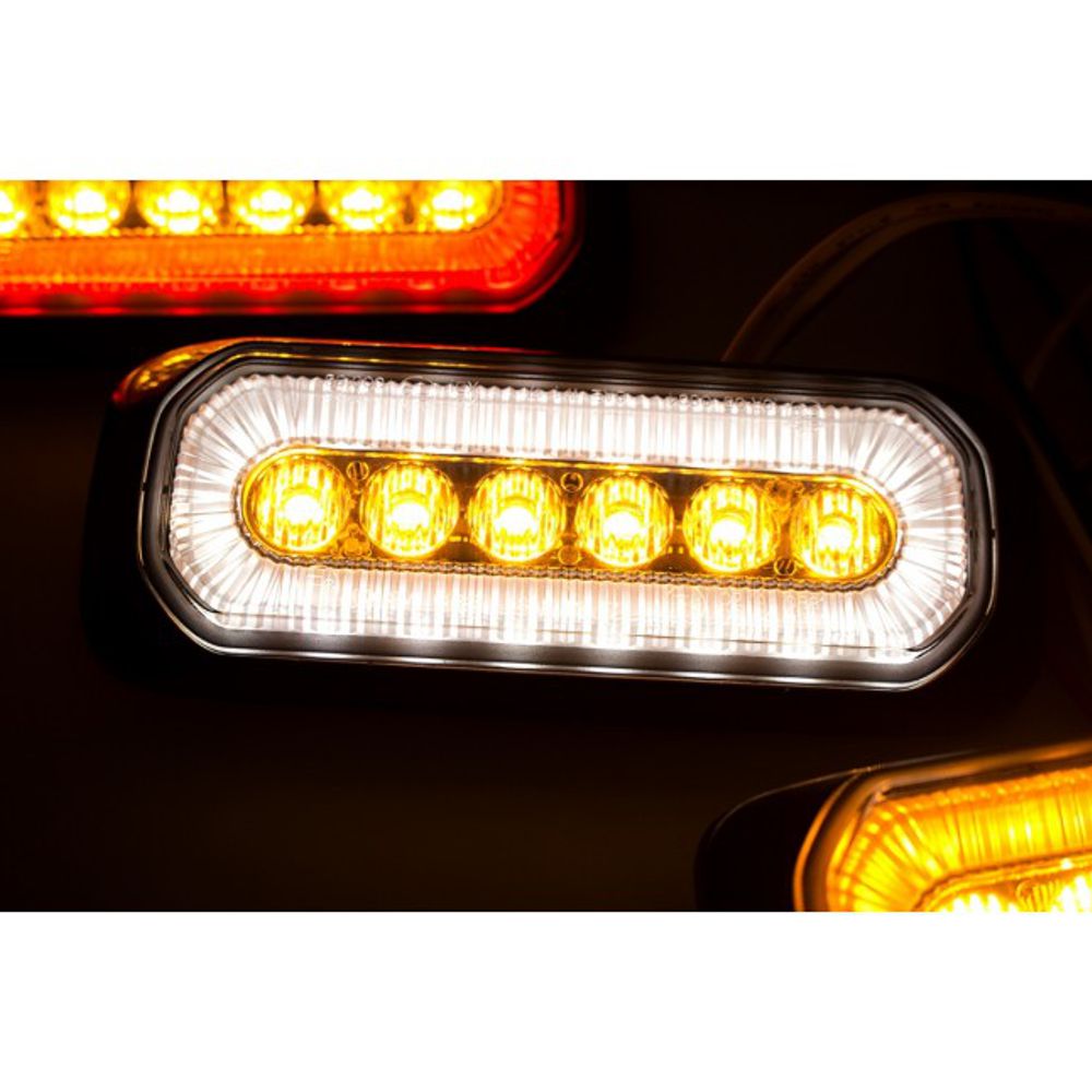 LED Warnlicht Warn Blitzer Blitz Modul 10/30V orange superhell, 18